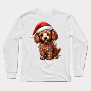 Christmas Poodle Long Sleeve T-Shirt